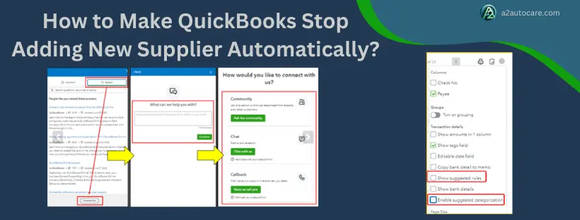 QuickBooks stop adding new supplier automatically