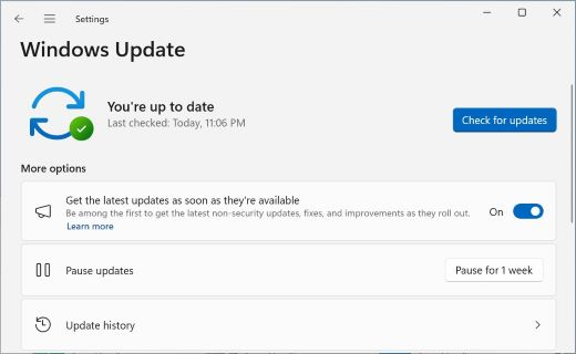latest updates for your windows