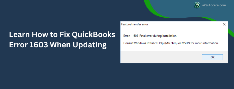 resolve quickbooks error 1603 when updating