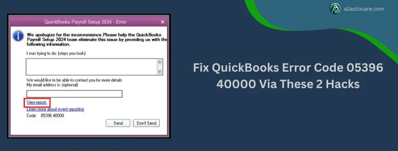 QuickBooks Error Code 05396 40000