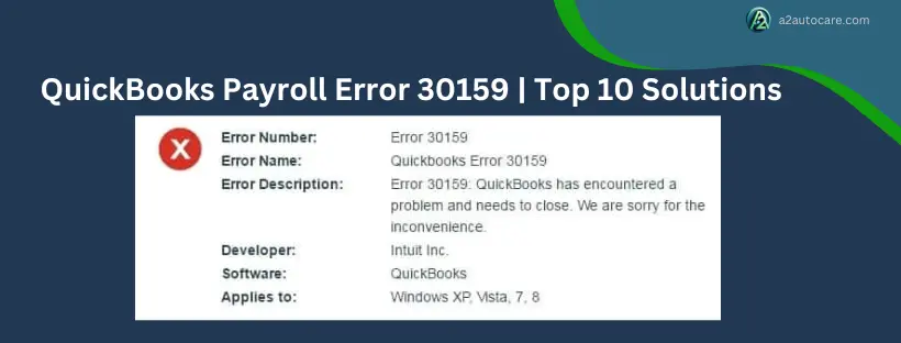 QuickBooks Payroll Error 30159