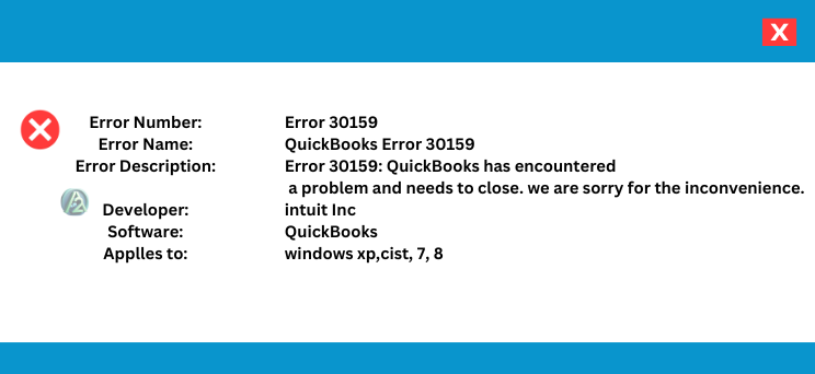 fix error 30159 in quickbooks enterprise