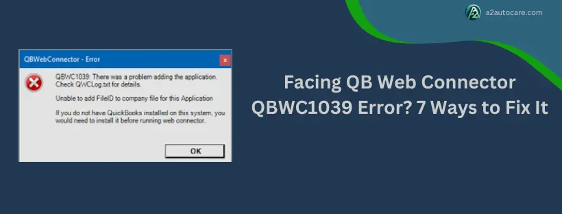 fixing QBWC1039 Error