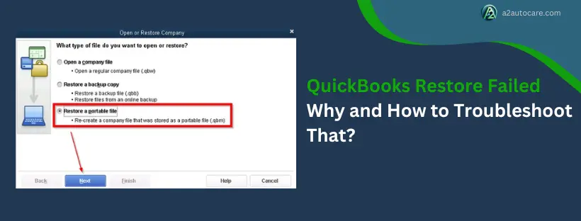 fixing QuickBooks restore failed issue