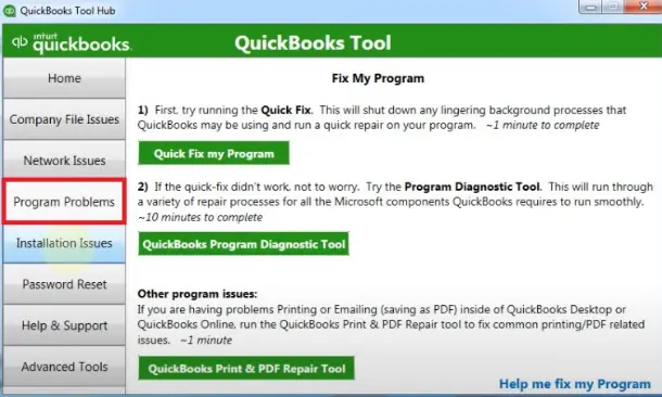use QuickBooks Tool Hub