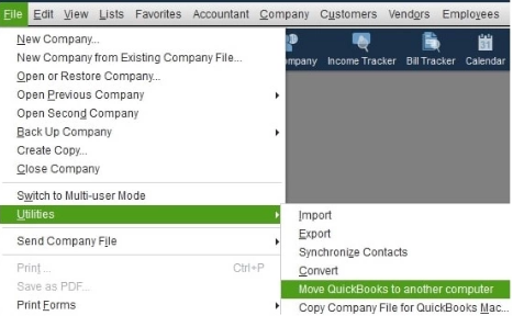move quickbooks to another computer