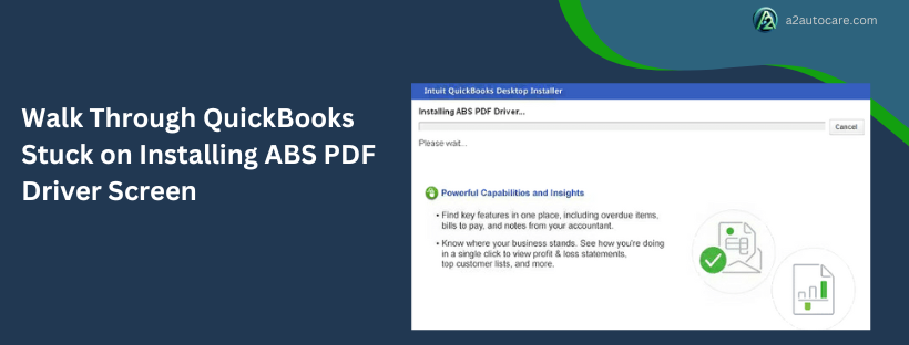 quickbooks stuck on installing abs pdf driver issue solved