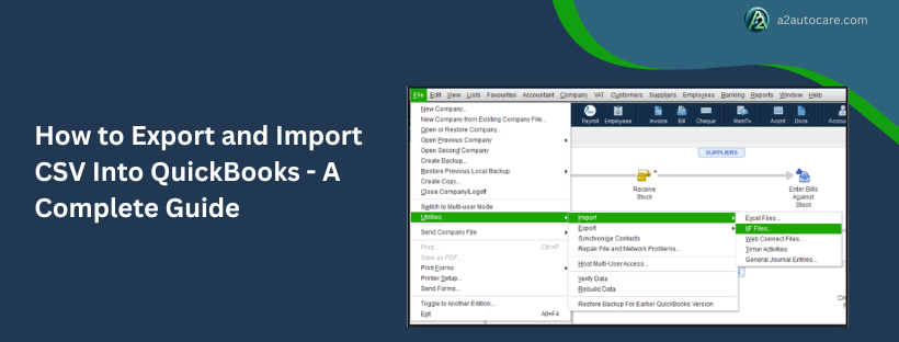 export and import csv into quickbooks online and desktop