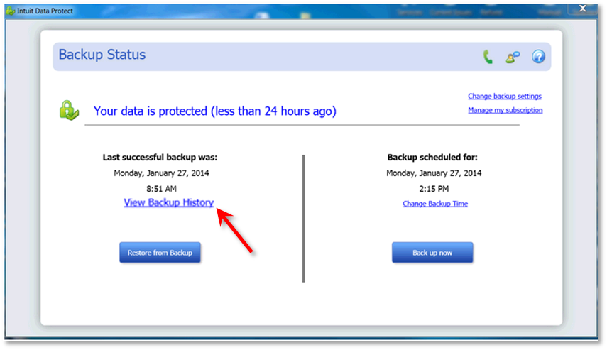set up intuit data protect