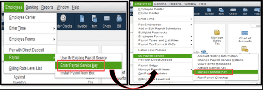 payroll service subscription in quickbooks