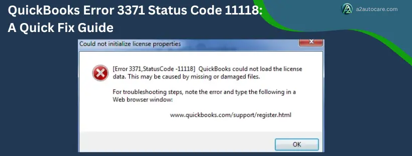 QuickBooks Error 3371 Status Code 11118