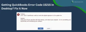 QuickBooks Error 15215