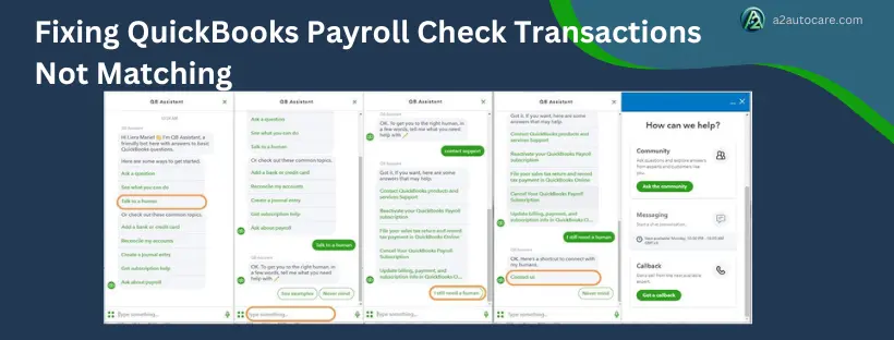 QuickBooks Payroll Check Transactions Not Matching