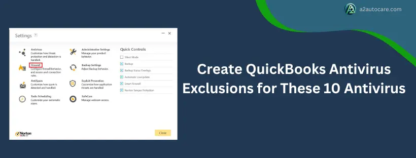 Creating QuickBooks antivirus exclusions