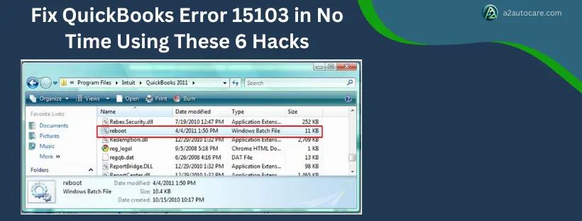 QuickBooks Error 15103