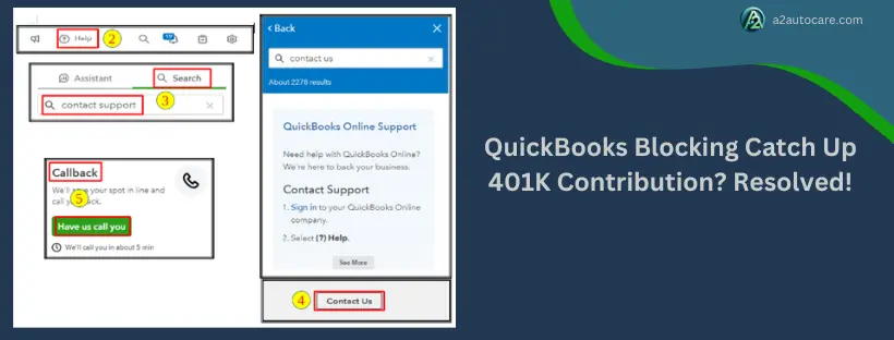 QuickBooks blocking catch up 401k contribution