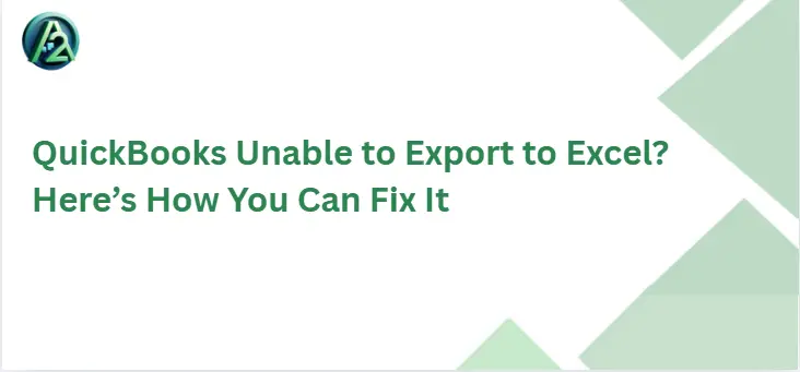 quickbooks unable to export excel