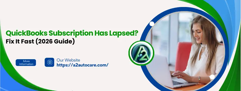 QuickBooks subscription has lapsed