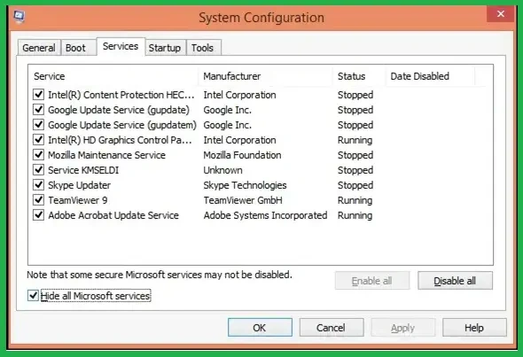 System Configuration