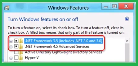 Windows Features
