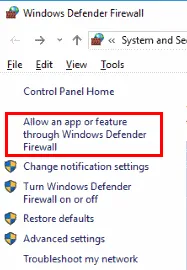 Windows defender firewall, QuickBooks Multi User Mode Stops Working