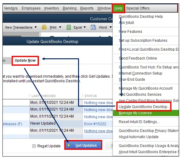 Fix QuickBooks Compile Error in Hidden