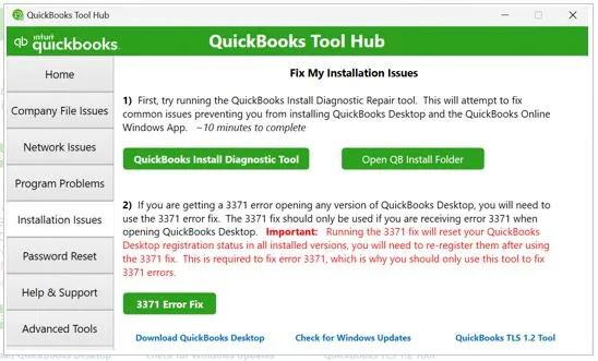 Download QuickBooks tool hub